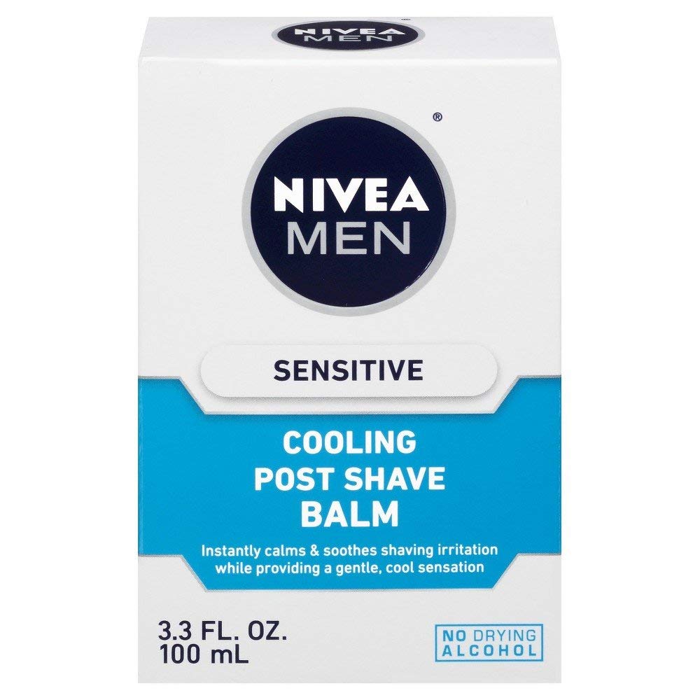NIVEA FOR MEN Sensitive Cooling Post Shave Balm 3.3 oz (Pack of 8) Beauty and Personal Care NIVEA MEN