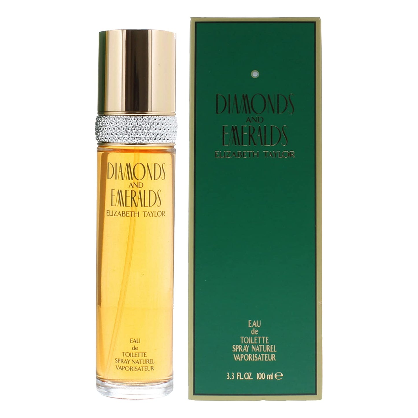 ELIZABETH TAYLOR Diamonds & Emeralds Eau de Toilette Splash, 3.4 Ounce