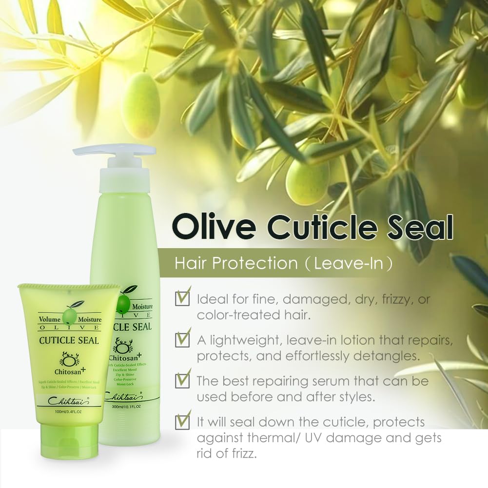 Chihtsai Volume Moisture Olive Cuticle Seal 3.4oz/100ml