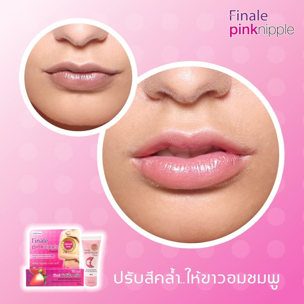 Nakarad Finale Pink Nipple Pink Lip Cream To adjust the dark skin color to clear and pink Nourish and moisturize, reduce crack heel 30g