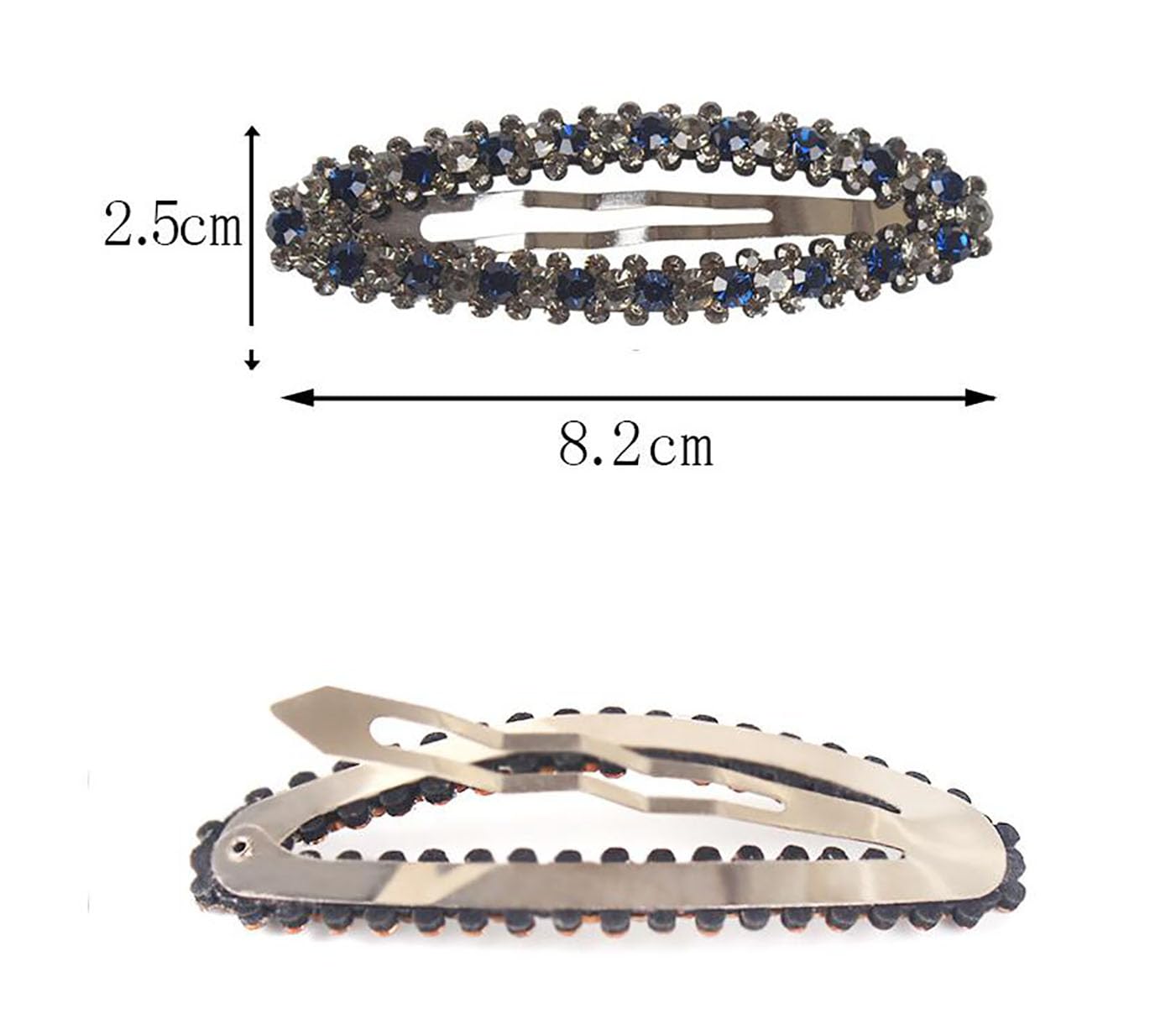 4 Pcs Shiny Rhinestone Snap Hair Clip Simple Fashion Alloy BB Clip Side Clip Hair Pins Hair Barrettes Women Hair Styling Accessories