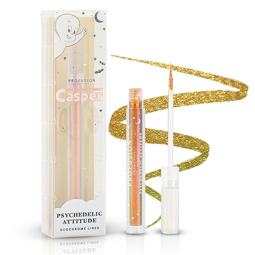Profusion Cosmetics Casper Cosmic Spirit Duo Chrome Eyeliner - Fine Liquid and Premium Pigmented, Smooth-Glide, Long-Wearing, Color-Shifting Liner…
