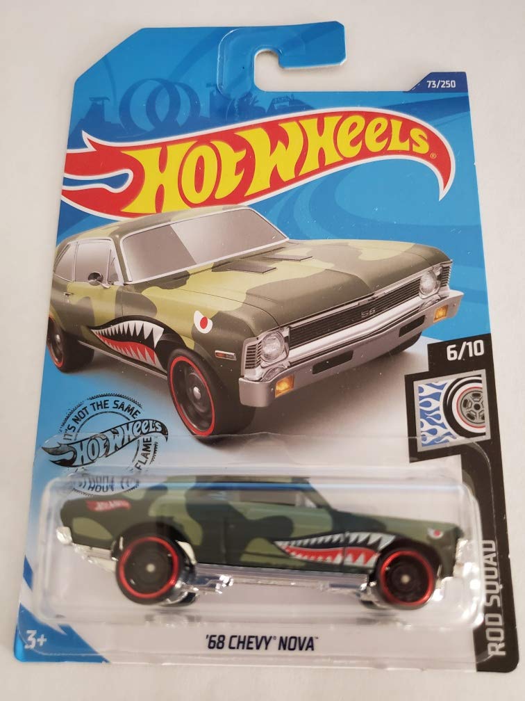 Hot Wheels 2020 Rod Squad '68 Chevy Nova, 73/250