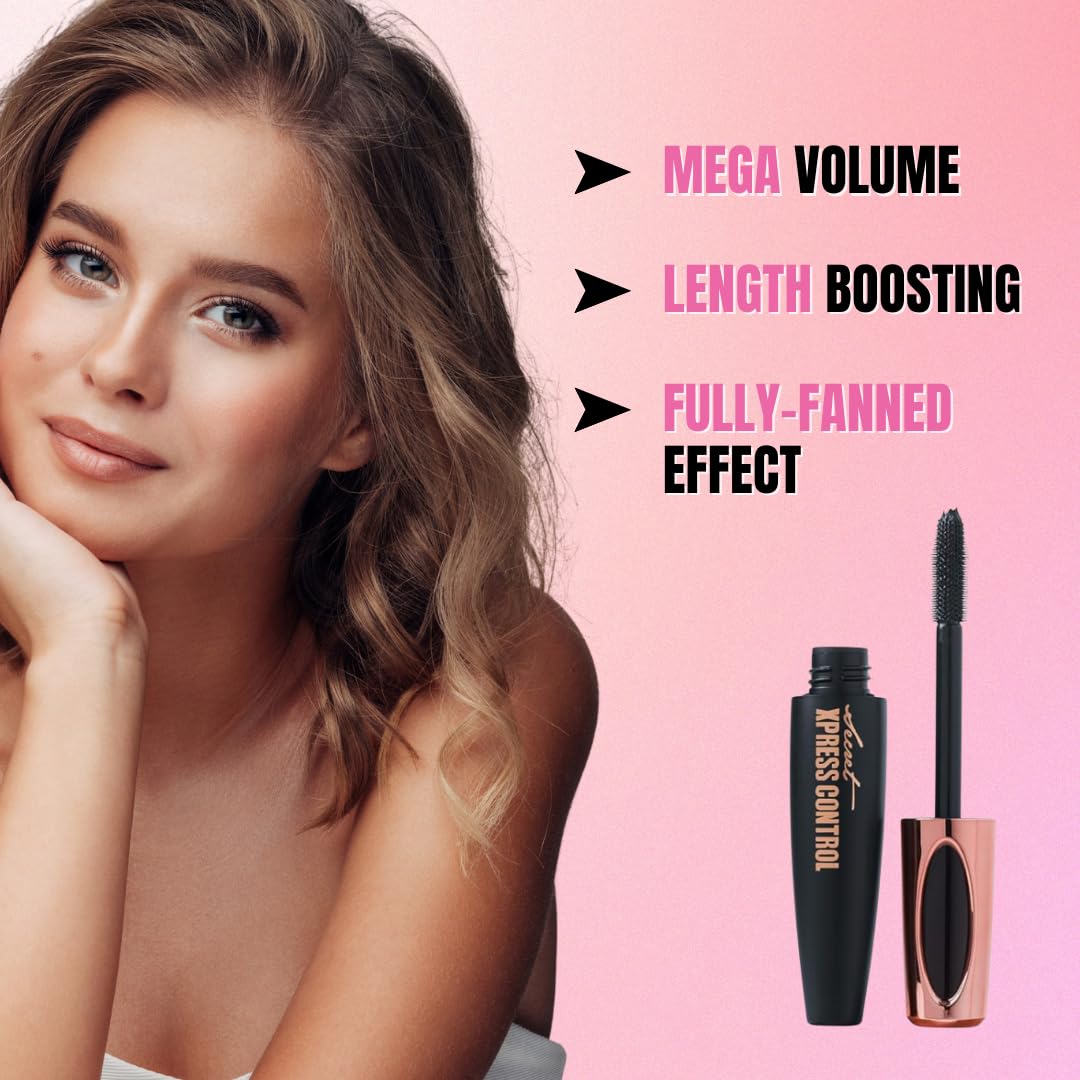 Silk Fiber Mascara 4D, Lengthening and Thickening, Volumizing, Long Lasting, Smudge-Proof, All Day Full, Long, Thick, Smudge-Proof Eyelashes