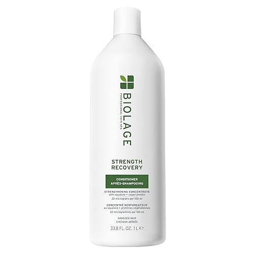 Biolage Strength Recovery Conditioner - Moisturizes & Strengthens Damaged Hair, Softness & Shine, Hydrates and Repairs Damaged Hair, With Olive