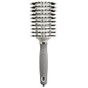 Olivia Garden Ceramic+Ion Turbo Vent Pro Hair Brush-Round Dry Brush-Not Electrical-Professional Blowout Brush for Fine Hair-For Short & Medium