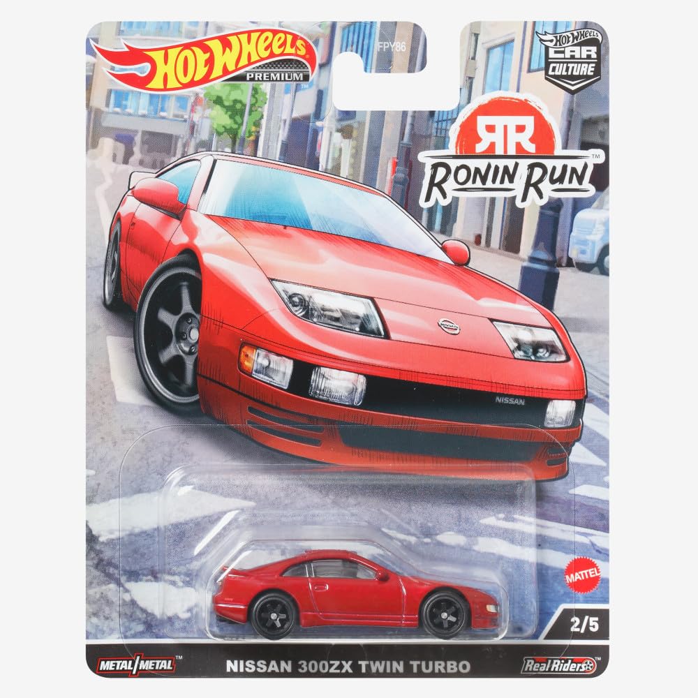 Hot Wheels Car Culture Circuit Legends Vehicles for 3 Kids Years Old & Up, Nissan 300Zx Twin Turbo, Premium Collection of Car Culture 1:64 Scale…