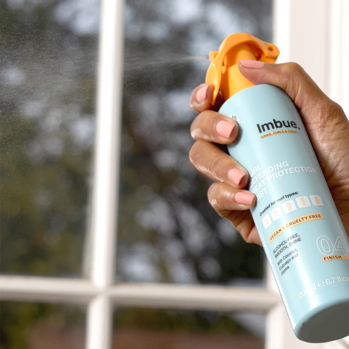Imbue Heat Protection Spray Mist For Curly Hairs Thermal Protection Anti Humidity Spray Heat protectant- Vegan and Curly Girl Compliant 200 ML Paraben