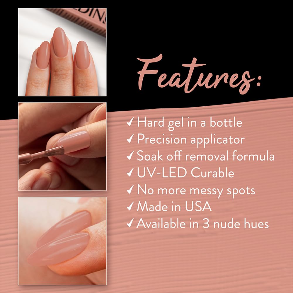 IBD Building Gel, Hard Gel Nail Extension, Warm Nude, Soak-Off, Nail Builder Strengthener, 0.5 fl oz Beauty & Personal Care IBD