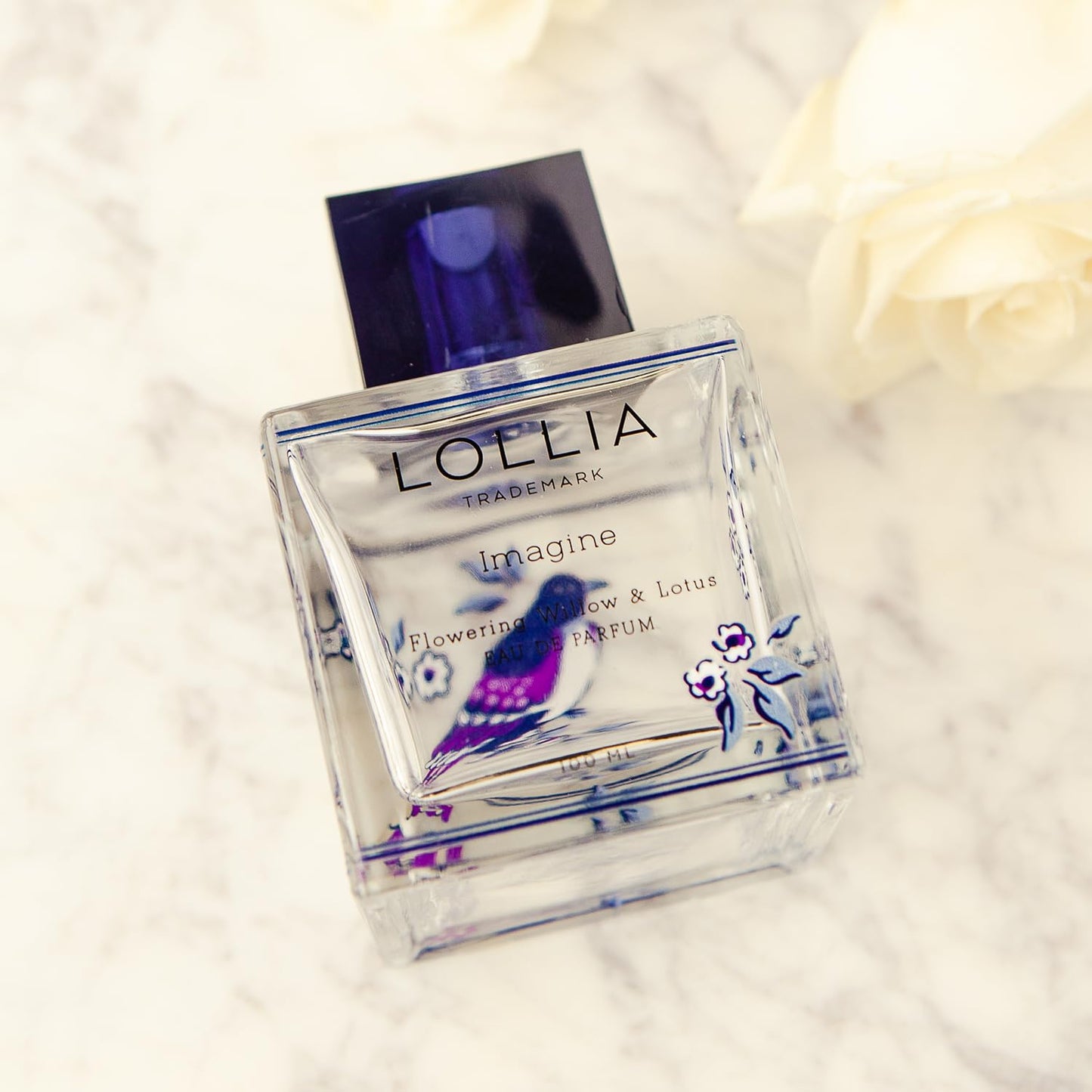 LOLLIA Imagine Eau de Parfum, 3.4 fl. oz. - Flowering Willow & Lotus - Beautifully Captivating Perfume, Women’s Perfume, Eau de Parfum Spray for Women, Women’s Fragrance