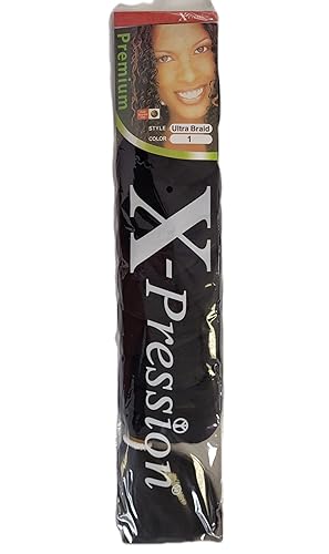 X-pression Premium Original Ultra Braid. - Colour 1 (Pack of 3)