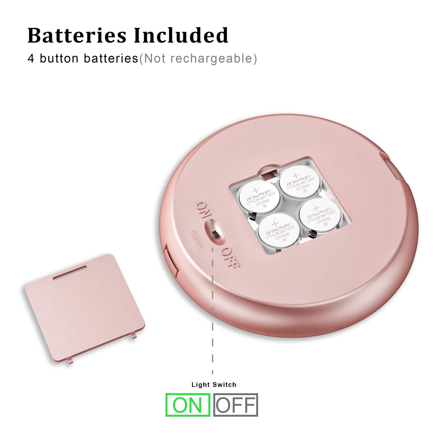 Benbilry LED Lighted Compact Travel Makeup Mirror with Lights, 1x/7x Magnification, 5 Inch Dual Sided Portable Illuminated - Perfect for Handbag