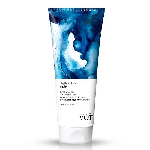 Voir Haircare Rhythm of the Rain Deep Conditioning Hair Mask with Argan Oil + Rosebay & Red Clover Extracts - Hair Mask for Damaged Hair - Scalp