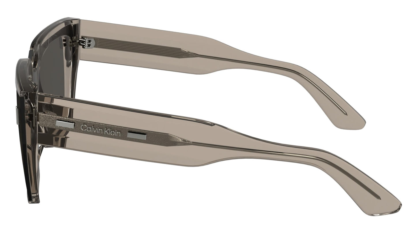 Calvin Klein Women's Sunglasses CK24533S - Nude with Solid Brown Wine Lens