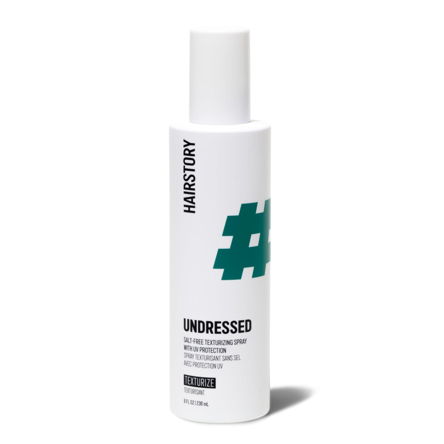 Hairstory Undressed - Salt Free Texturizing Spray for Beach Waves, UV Protection Hair Spray, Adds Volume and Texture, All Hair Types