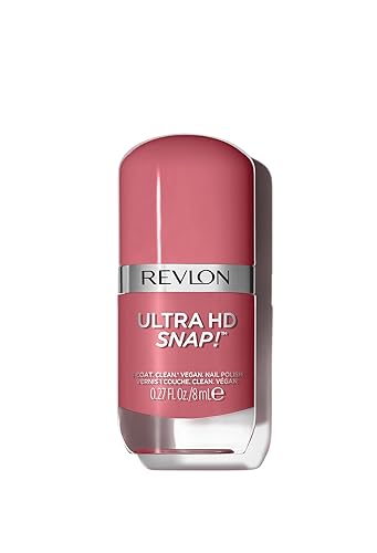 REVLON Ultra HD Snap Nail Color, Natural Rich Glossy Polish, 100% Vegan Formula, No Base or Top Coat Needed, 032 Birthday Suit, 0.27 fl oz