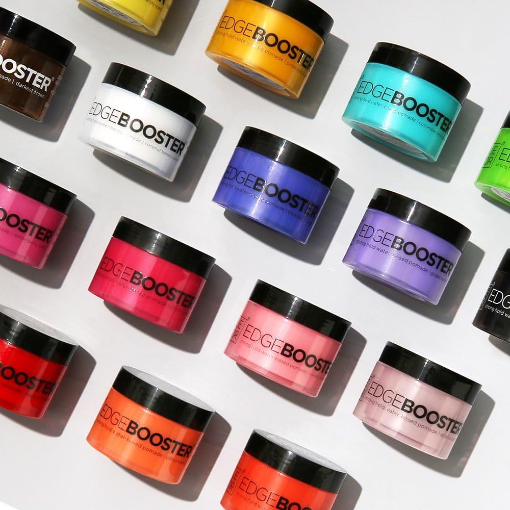 Style Factor Edge Booster Strong Hold Water-Based Pomade 3.38oz-Raspberry Scent