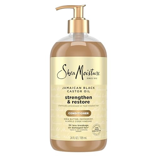 Shea Moisture Strengthen & Restore Conditioner Jamaican Black Castor Oil for Damaged Hair Paraben-Free 24 Fl oz Beauty and Personal Care Shea Moisture Default Title