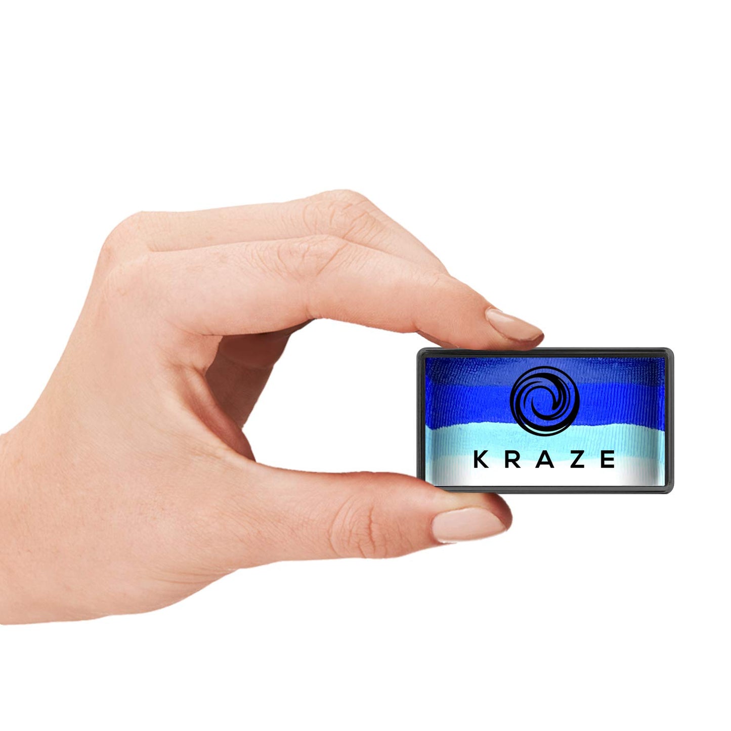 Kraze FX Dome Stroke - Dark Wave (25 gm), Professional 1-Stroke Split Cake, Hypoallergenic, Non-Toxic, Water Activated Face & Body Painting Makeup