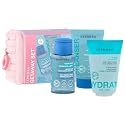 Sephora Collection Getaway Mini Essentials Set with Pouch - Satin Cream, Micellar Water & Jelly Cleanser - Travel Size Skincare