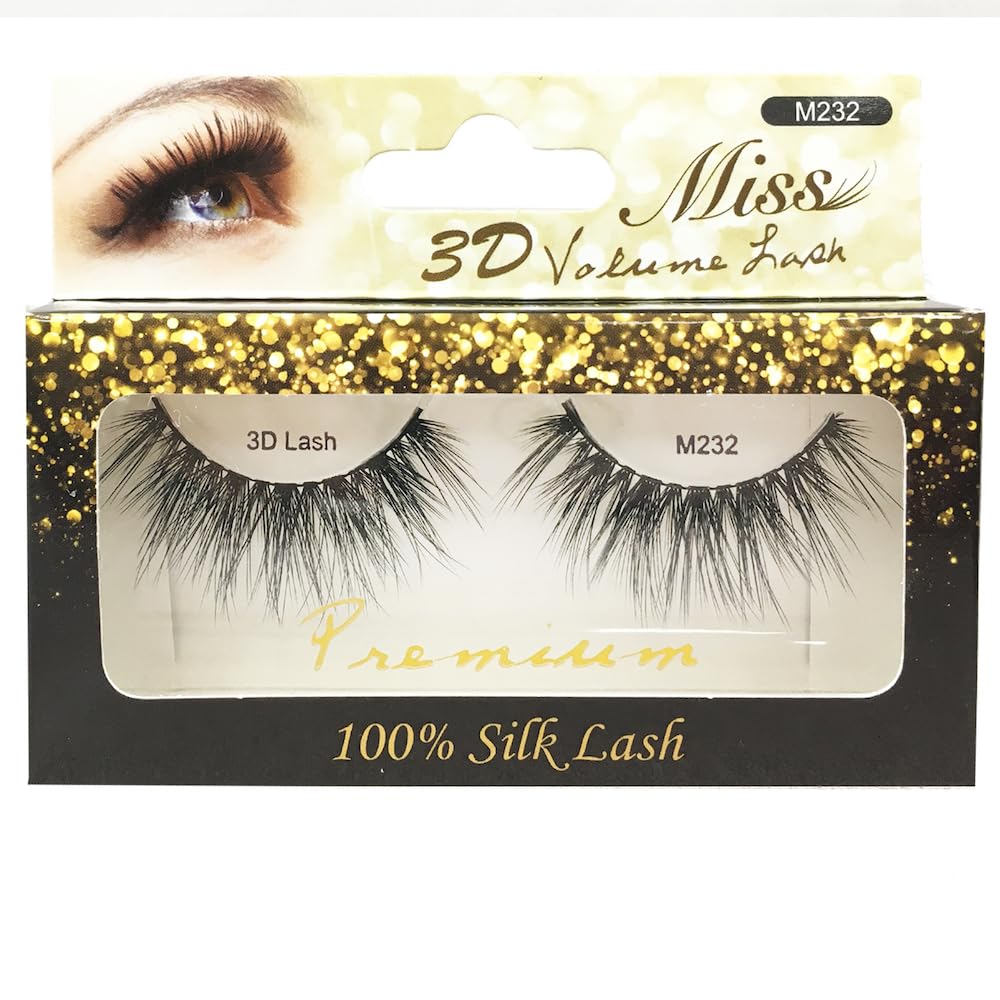 "4 Pairs" Miss Lash 100% Handmade Tapered 3D Volume lash M232