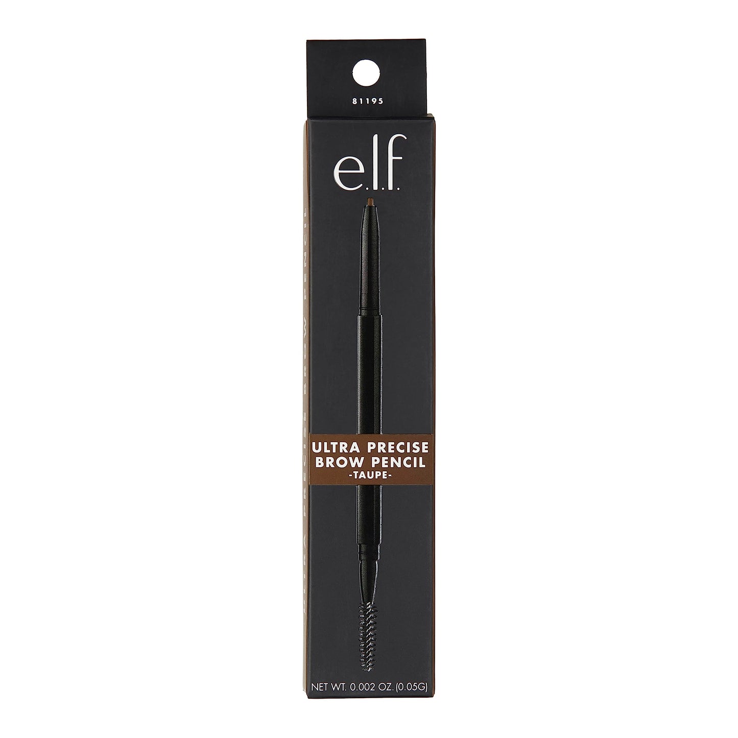 e.l.f. Ultra Precise Brow Pencil, Creamy, Micro-Slim, Precise, Defines, Creates Full, Natural-Looking Brows, Tames and Combs Brow Hair, Taupe, 0.0017