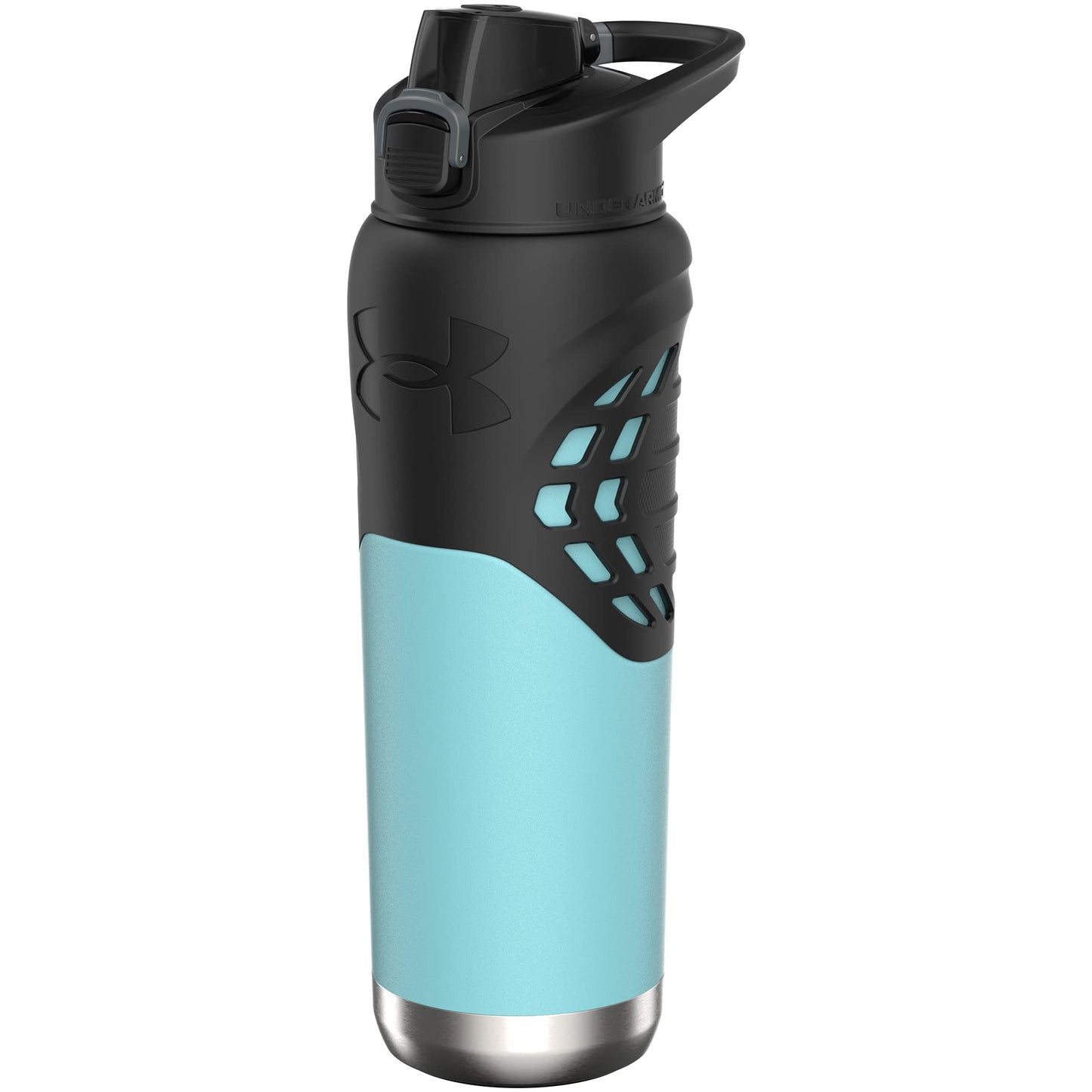 Under Armour 24Oz Stainless Steel Water Bottle, Insulated, Carabiner Easy Carry Hook, Leak Proof, Kids & Adults, All Sports, Gym