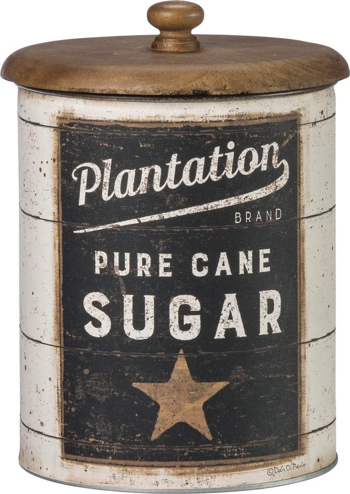 Primitives by Kathy 39060 Farmhouse Tin Canisters, Sugar/Coffee/Flour