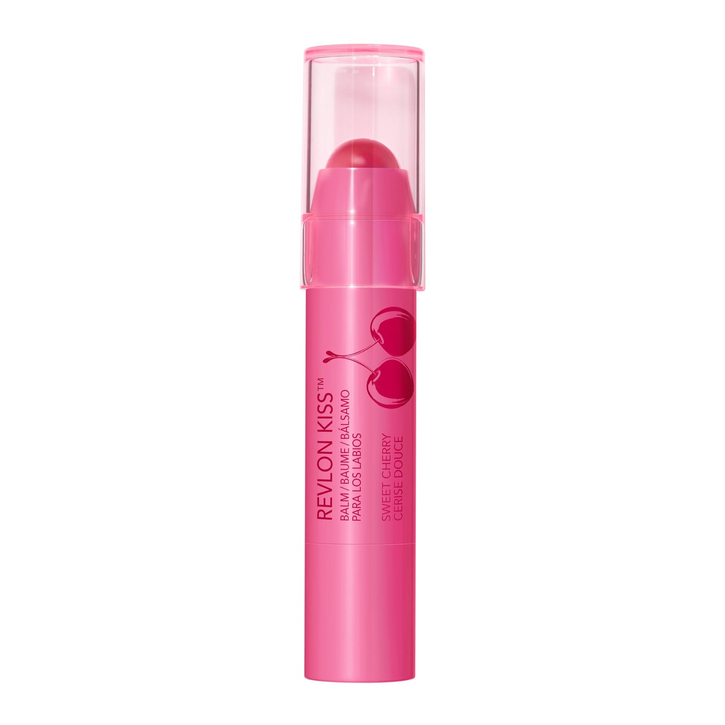 Revlon Kiss Tinted Lip Balm with SPF 20, Hydrating, Flavored, Infused with Natural Fruit Oils, 030 Sweet Cherry, 0.09 oz