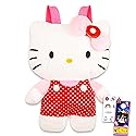 Hello Kitty Plush Backpack Set for Girls - Hello Kitty Gift Bundle with Plushie Backpack with Adjustable Straps Plus Temporary Tattoos and More | Hello Kitty Backpack Plush