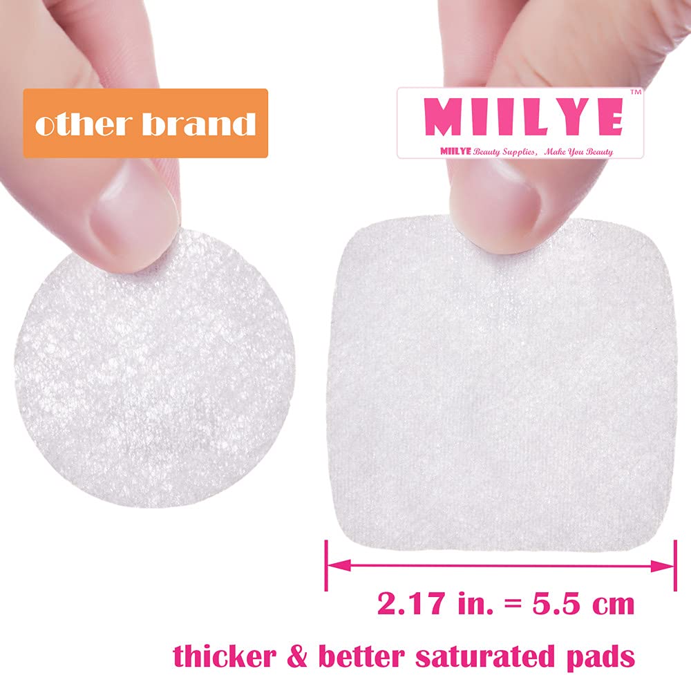 80PCS Nail Polish Remover Pads in Box, Easy to Carry | Instant Removal | Lint Free Nail Polish Wipes for Natural Air-Dried Water/Oil Based Nail Polish