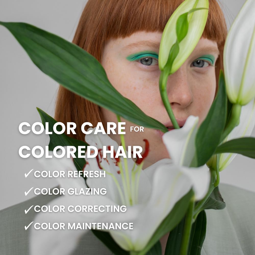 Pure Blends Marigold Hydrating Semi-Permanent Color Depositing Shampoo for Toning and Brightening Faded Color-Treated Hair - Prevents Fade, Extends