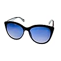 Kenneth Cole Reaction Womens Black Plastic Cateye Sunglass KC1373 1B