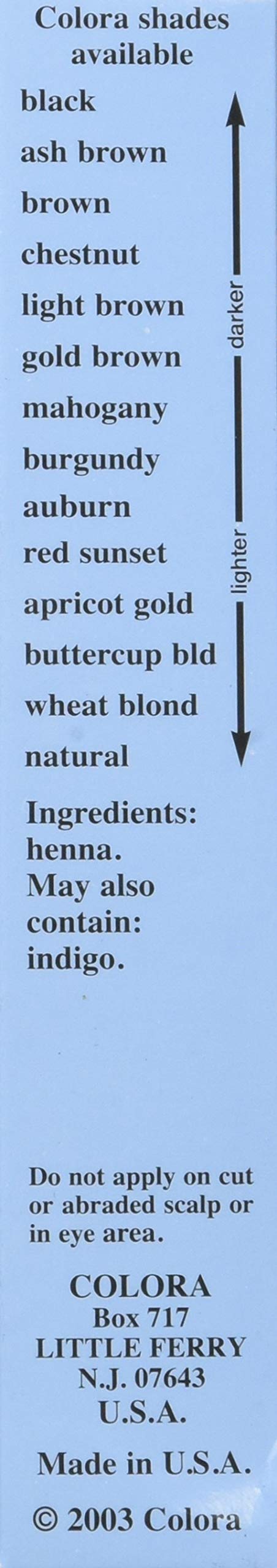 Colora Henna Powder Hair Color Auburn 2oz (3 Pack)