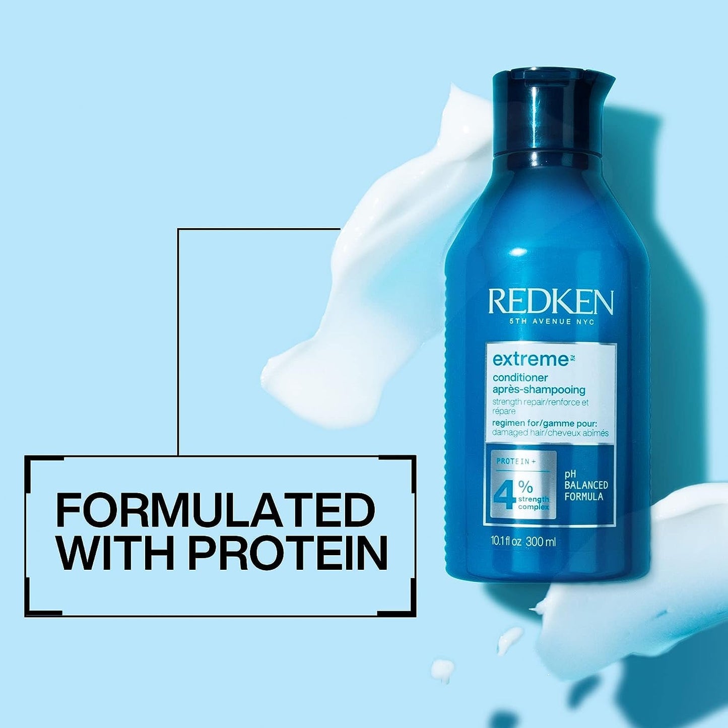 Redken Extreme Conditioner | Anti-Breakage & Protection for Damaged Hair | Strengthen and Fortify Hair | Infused With Proteins | For Weak, Brittle