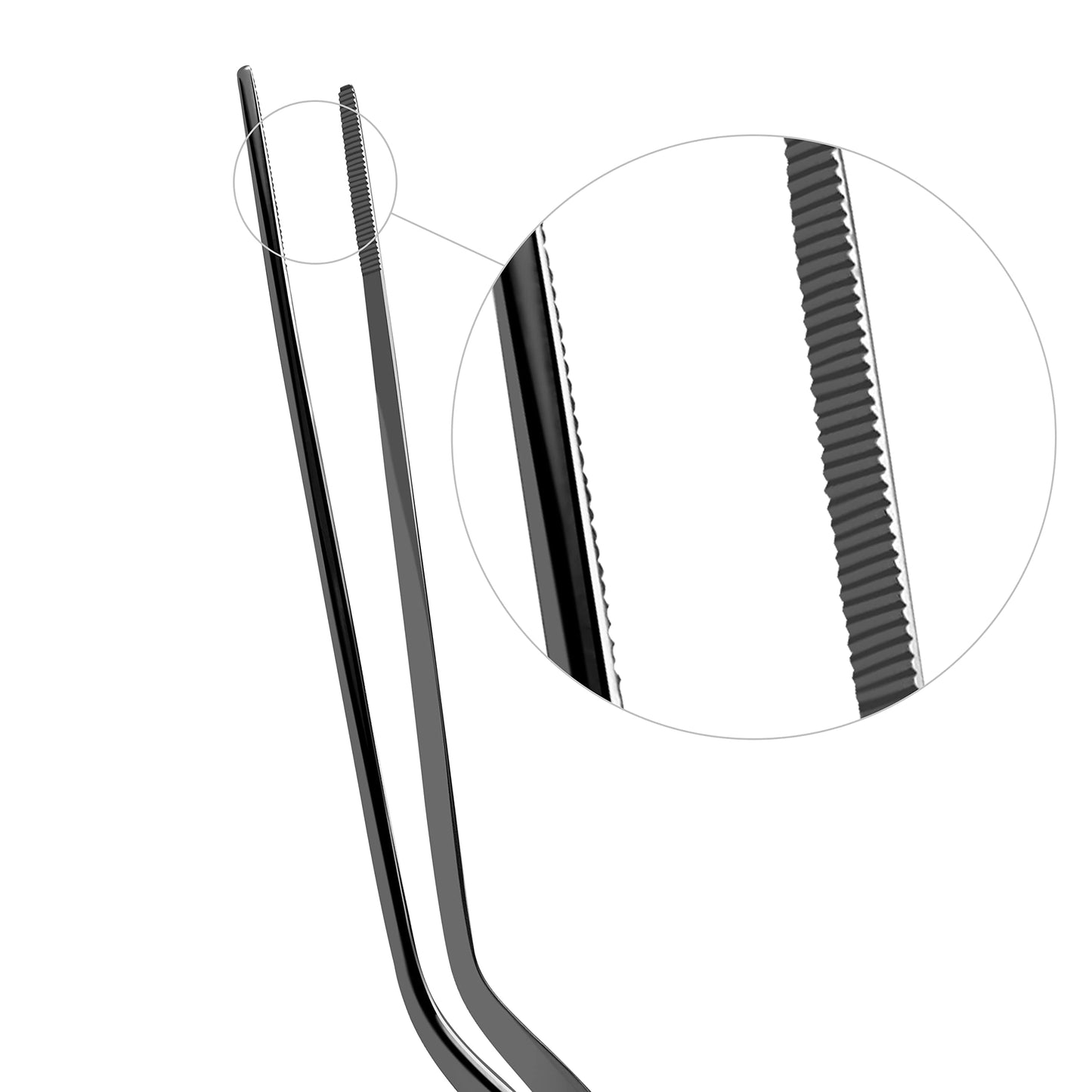 Luca Ear Adson Bayonet Shape Tweezer Forceps Stainless Steel (Bayonet Shape, 6") Beauty and Personal Care SURGICAL ONLINE