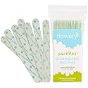 Flowery Green Core Disinfectable Nail Files, 100/180 Grit, 20 per Pack