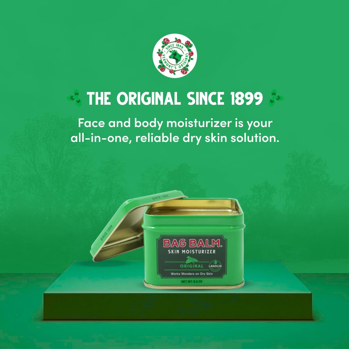 Bag Balm Vermont's Original Hand Moisturizer, Hand Balm for Dry Skin, Cracked Hands, Heels & Dry Hands Treatment, For Dogs and More Ointment, Lotion