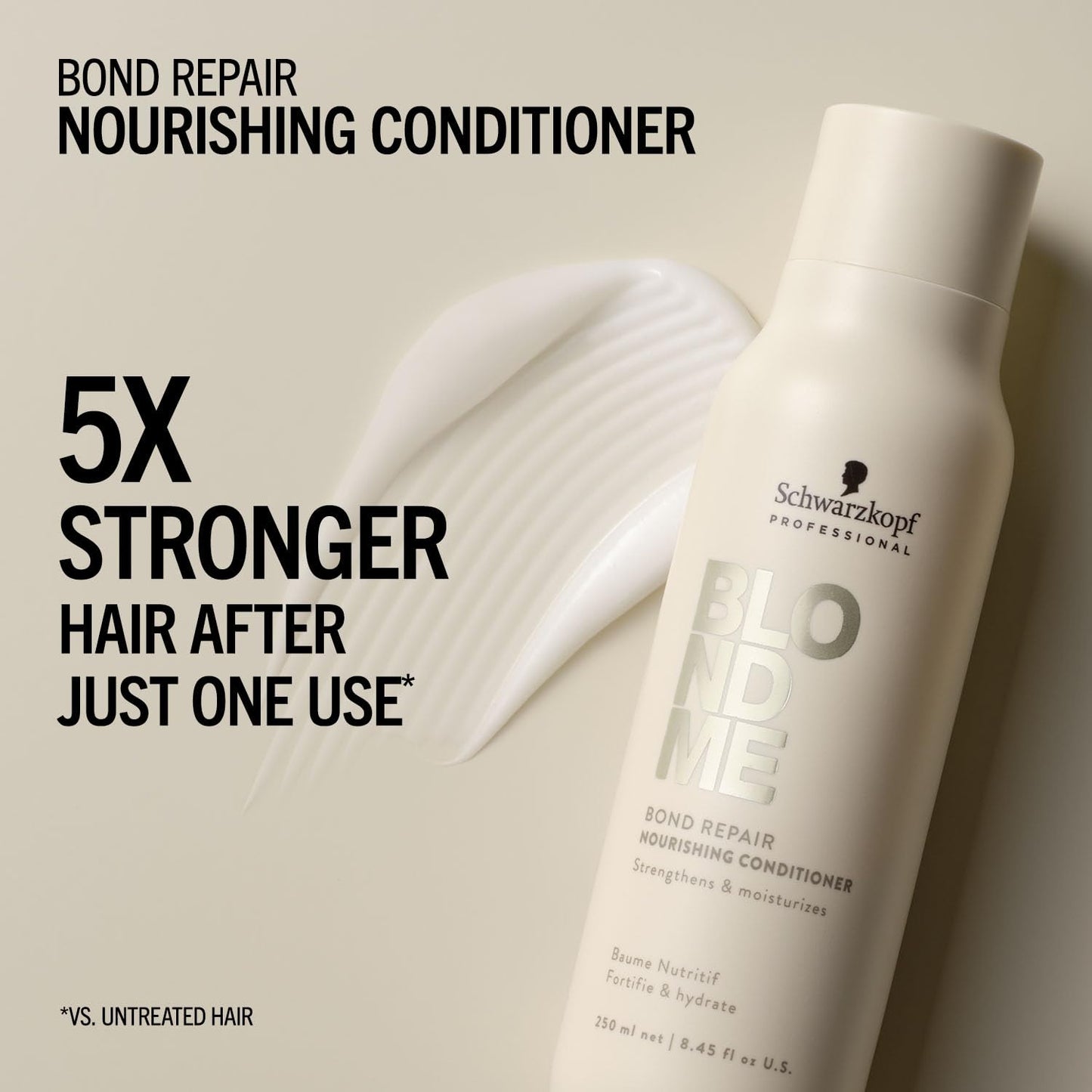 BLONDME Bond Repair Nourishing Shampoo & Conditioner Bundle | Cleanse, Hydrate & Detangle for Strong, Healthy Blonde Hair, Everyday | Strengthens Hair