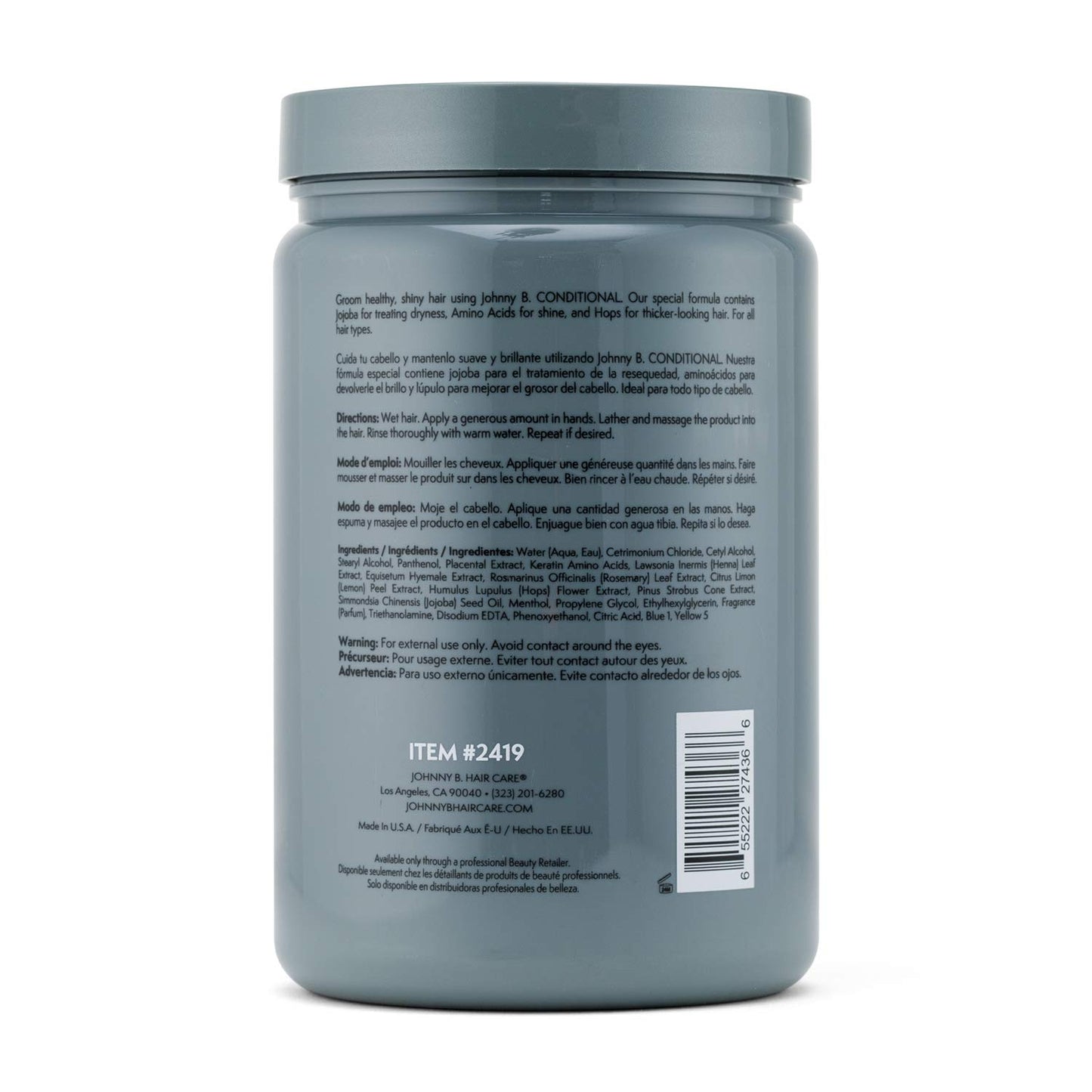 JOHNNY B. Conditional Conditioner 32 oz.