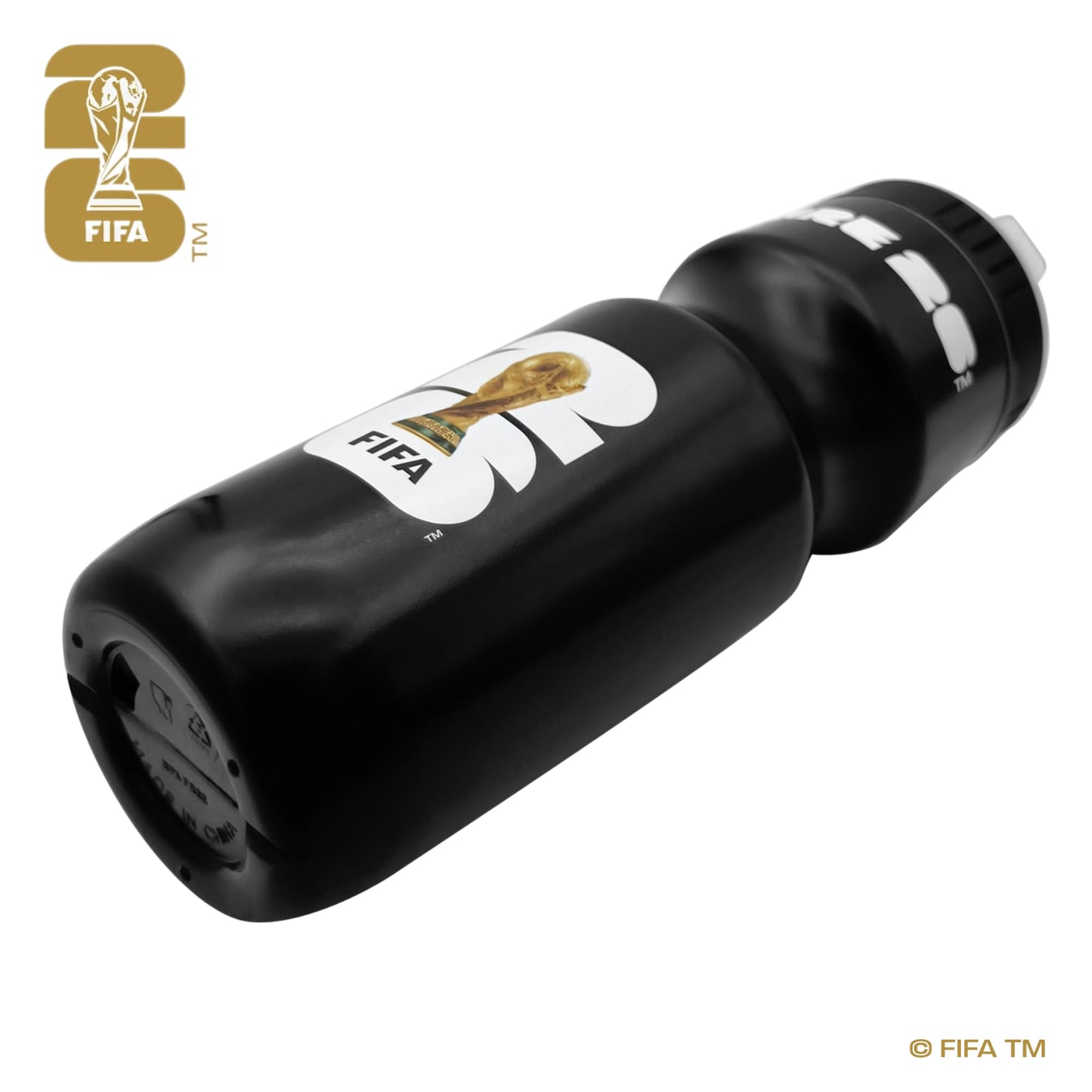 Official 2026 FIFA World Cup 24oz Refillable Squeeze Water Bottle - BPA-Free, Reusable, Dishwasher Safe with Pull-Top Cap - Designed for Everyday Use