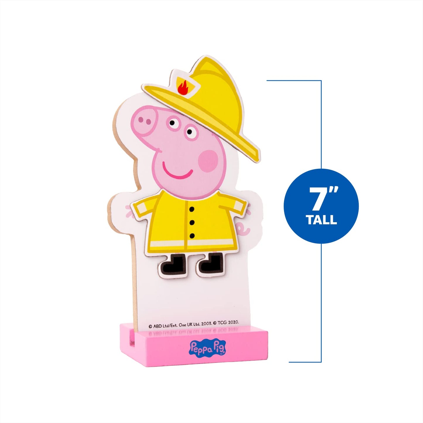 Peppa Pig Magnetic Wood Dress Up Doll. Includes 26 Colorful Magnetic Wood Pieces and Wooden Storage Box. Encourages Creative Play with Mix and Match…