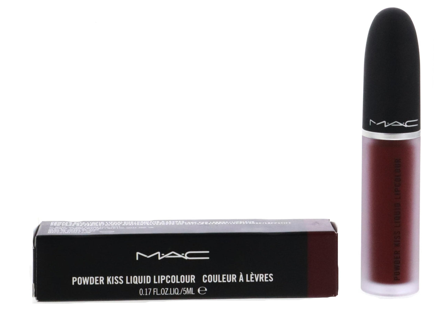MAC Cosmetics Powder Kiss Liquid Lipcolour - 994 Make Love To The Camera (Deep Wine) - 0.17 fl oz / 5 mL