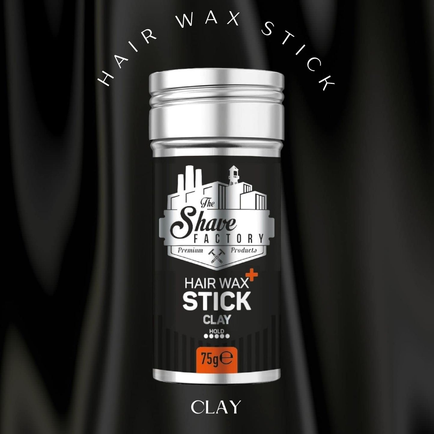 the shave factory Hair Wax Stick Clay, Long-Lasting Styling Wax for Smoothing & Slick Finish on Hair Wigs - 2.7 Oz (75G) (1 Piece)