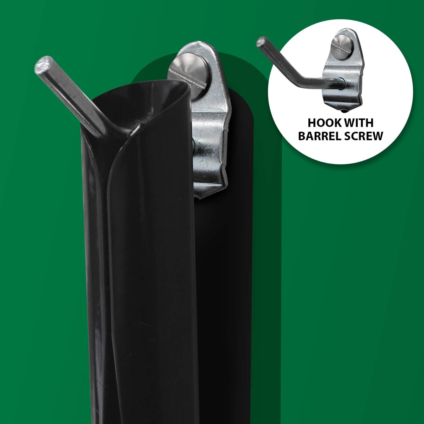 NMC SB103AL 5S Janitorial Shadow Board, Green/Black, 68"X30", Heavy-DutyAluminum (Tools Sold Separately)