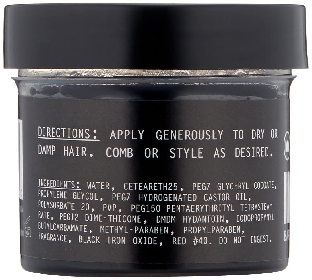 Imperial Barber Grade Products | Blacktop Pomade, 2 oz | TSA Approved | Travel Sized | Medium-Strong Hold | Low Shine | Water-Based | Easy to Wash Out