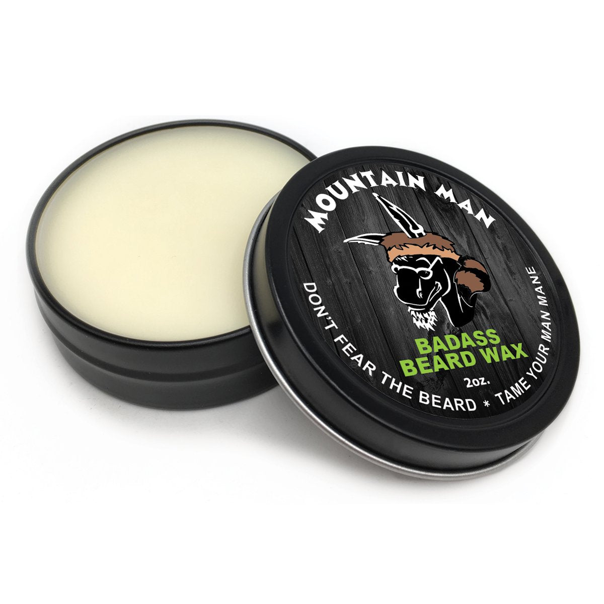 Badass Beard Care Beard Wax For Men - The Mountain Man, 2 oz - Softens Beard Hair, Leaves Your Beard Looking and Feeling More Dense Beauty and Personal Care Badass Beard Care