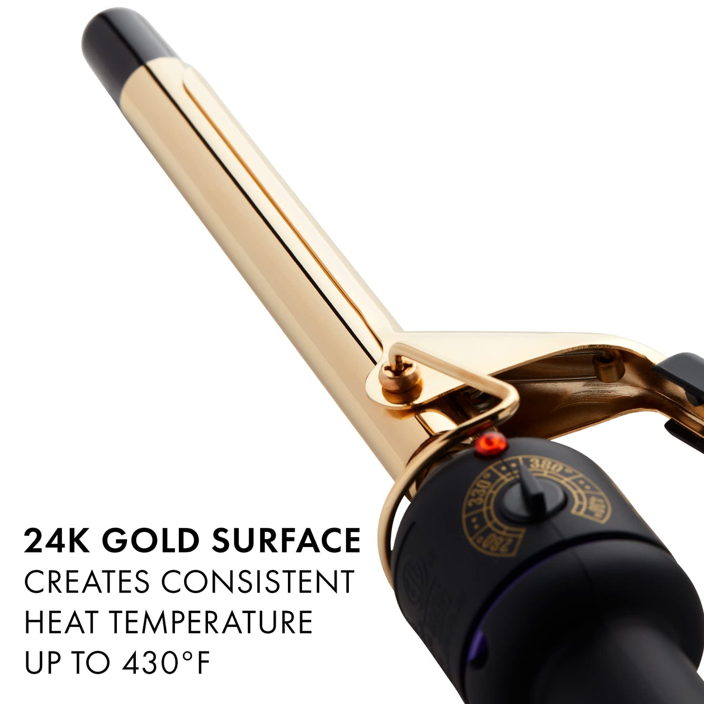 Hot Tools Pro Artist 24K Gold Curling Iron | Long Lasting, Defined Curls (5/8 in)