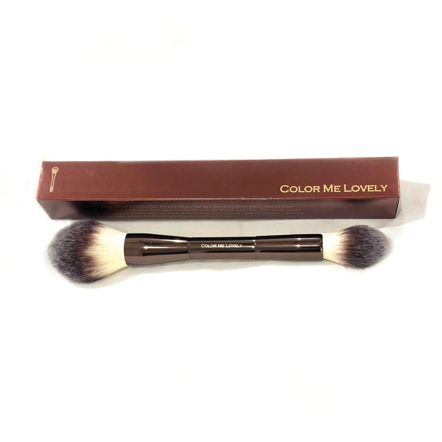 COLOR ME LOVELY Makeup Blending Brush, Double-Sided, Synthetic Bristles