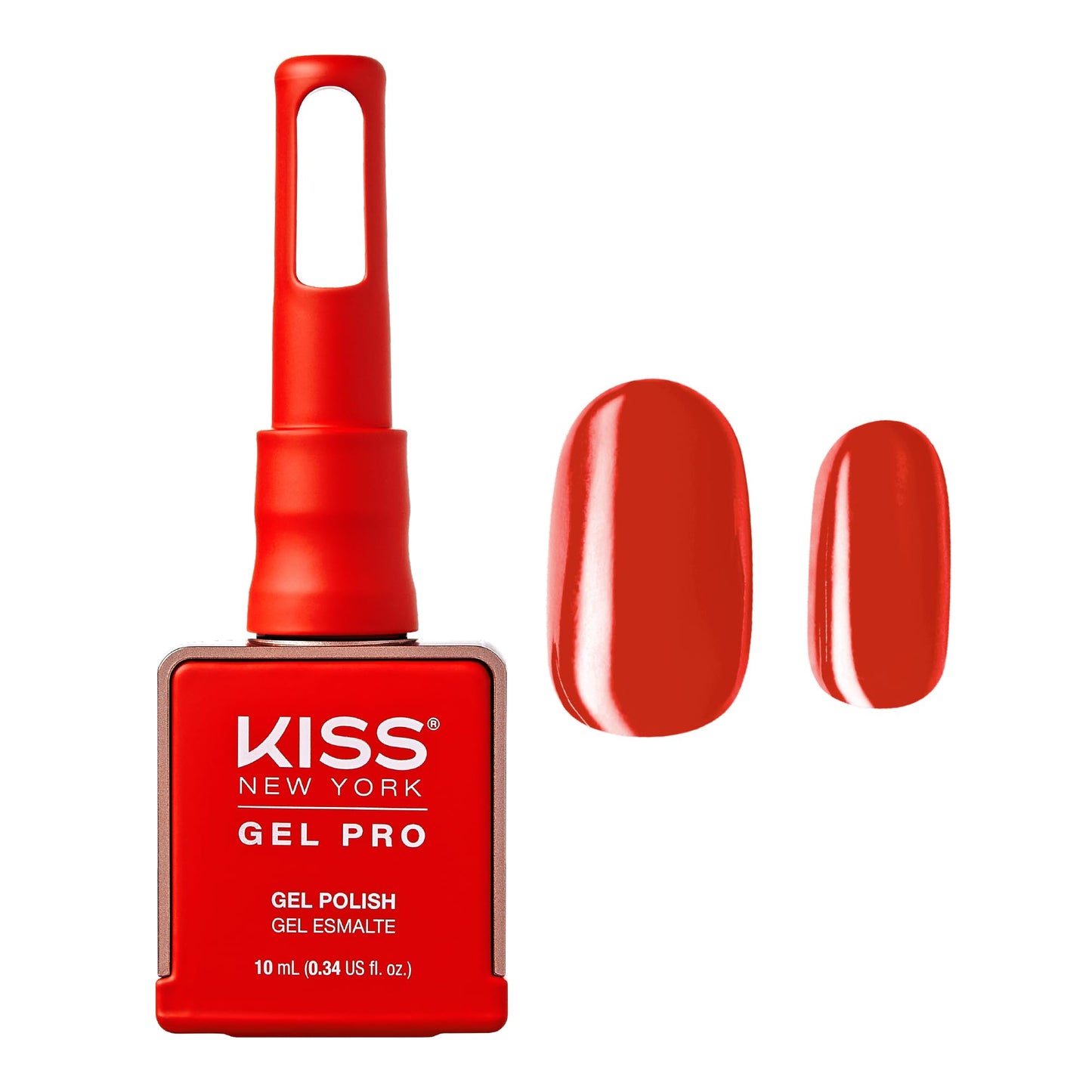 Kiss New York Gel Nail Polish Soak Off UV LED Gel Polish 10mL Nail Art Salon Manicure DIY HEMA FREE, TPO FREE (So Scarlet) Beauty & Personal Care Kiss